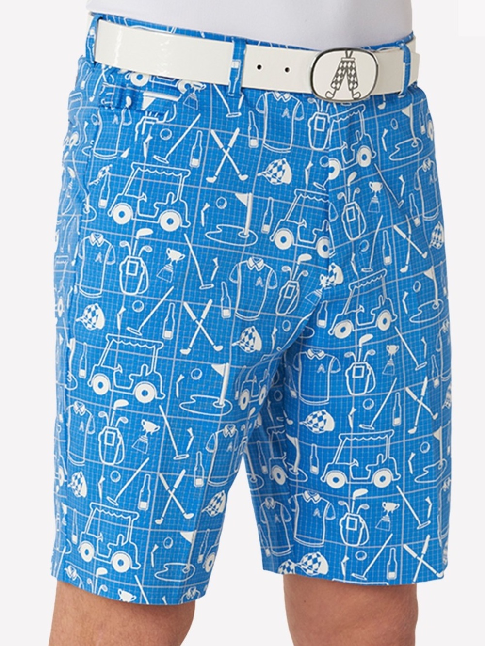 Men's Royal & Awesome Best Laid Plans Golf Shorts Size 36